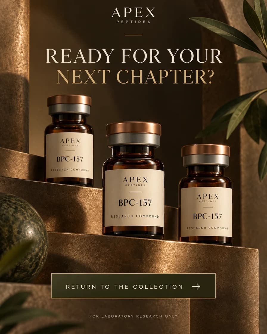 BPC-157 research compound creative concept: Ready for your next chapter?