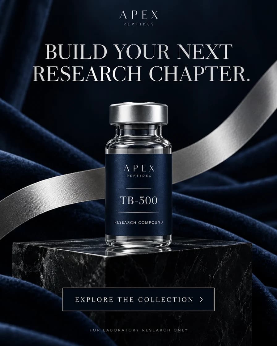 TB-500 research compound creative concept: Build your next research chapter.
